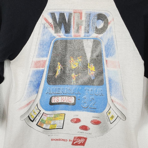 The Who American Tour Raglan Band Shirt '82 - Picture 13 of 16